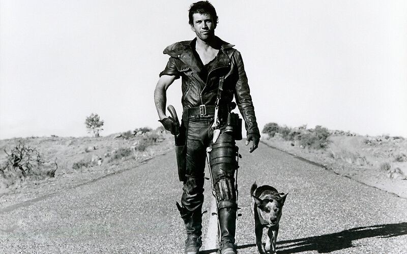Mad Max character on road