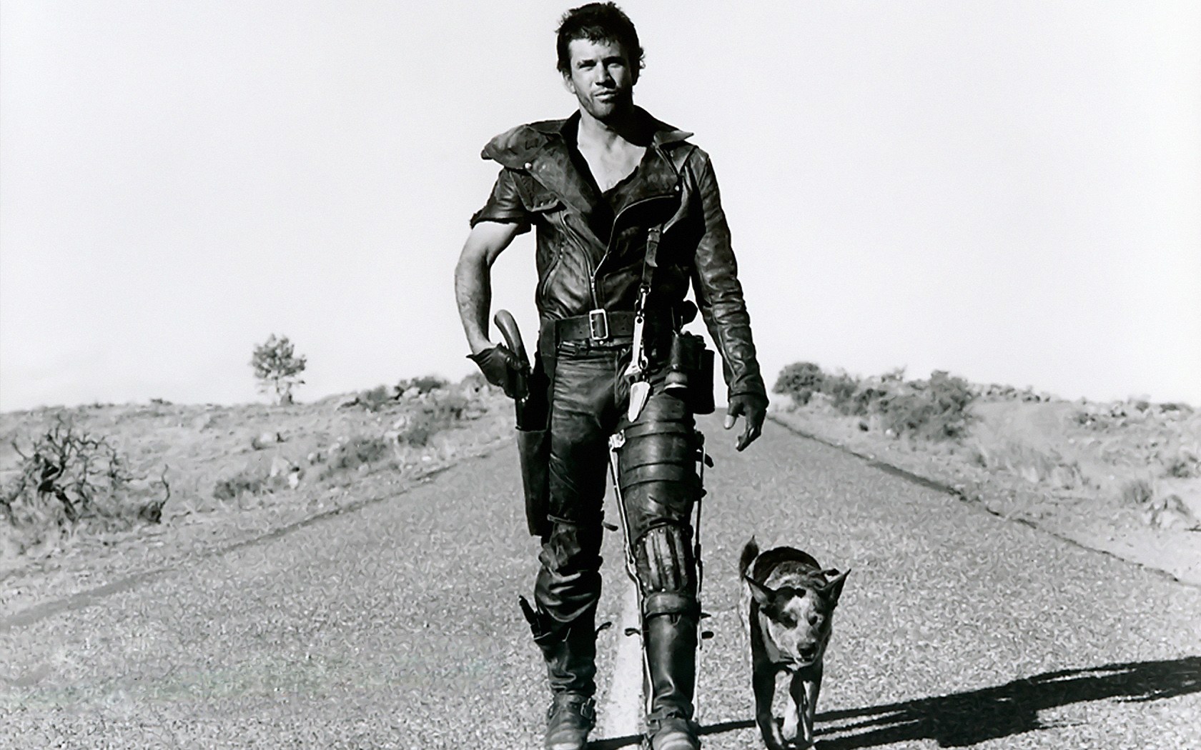 Mad Max character on road