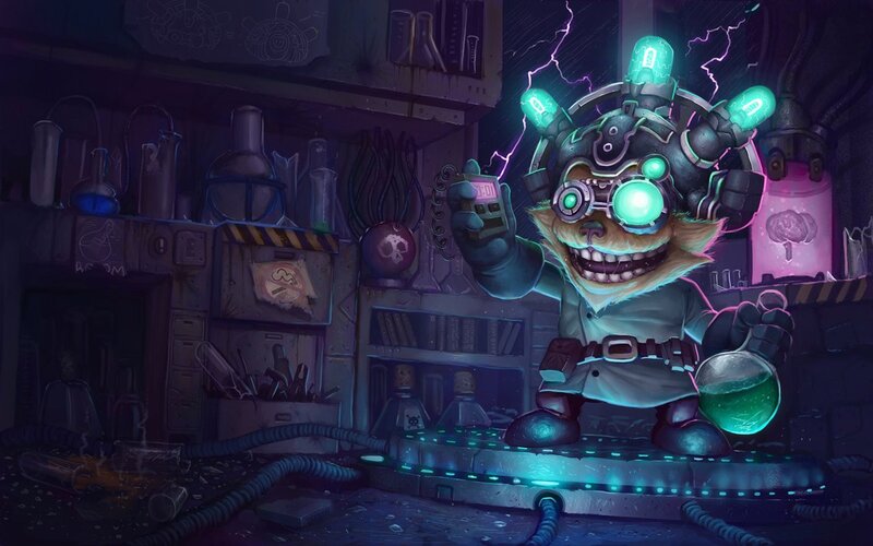 mad scientist goblin in lab