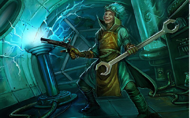 Mad Scientist with Wrench