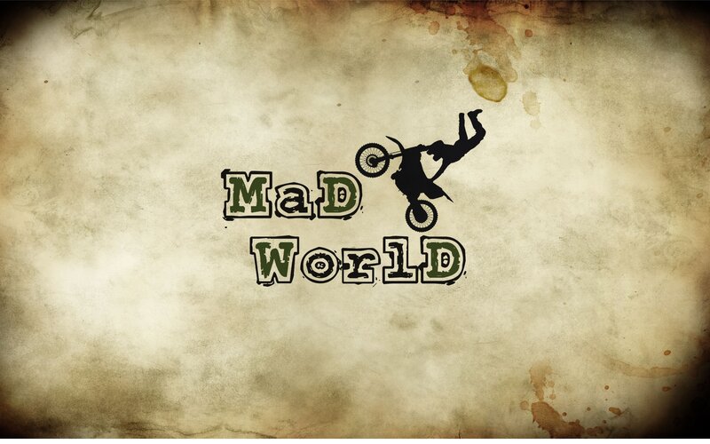 Mad World logo with stunt rider
