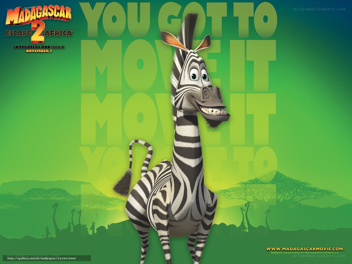 Madagascar 2 zebra character