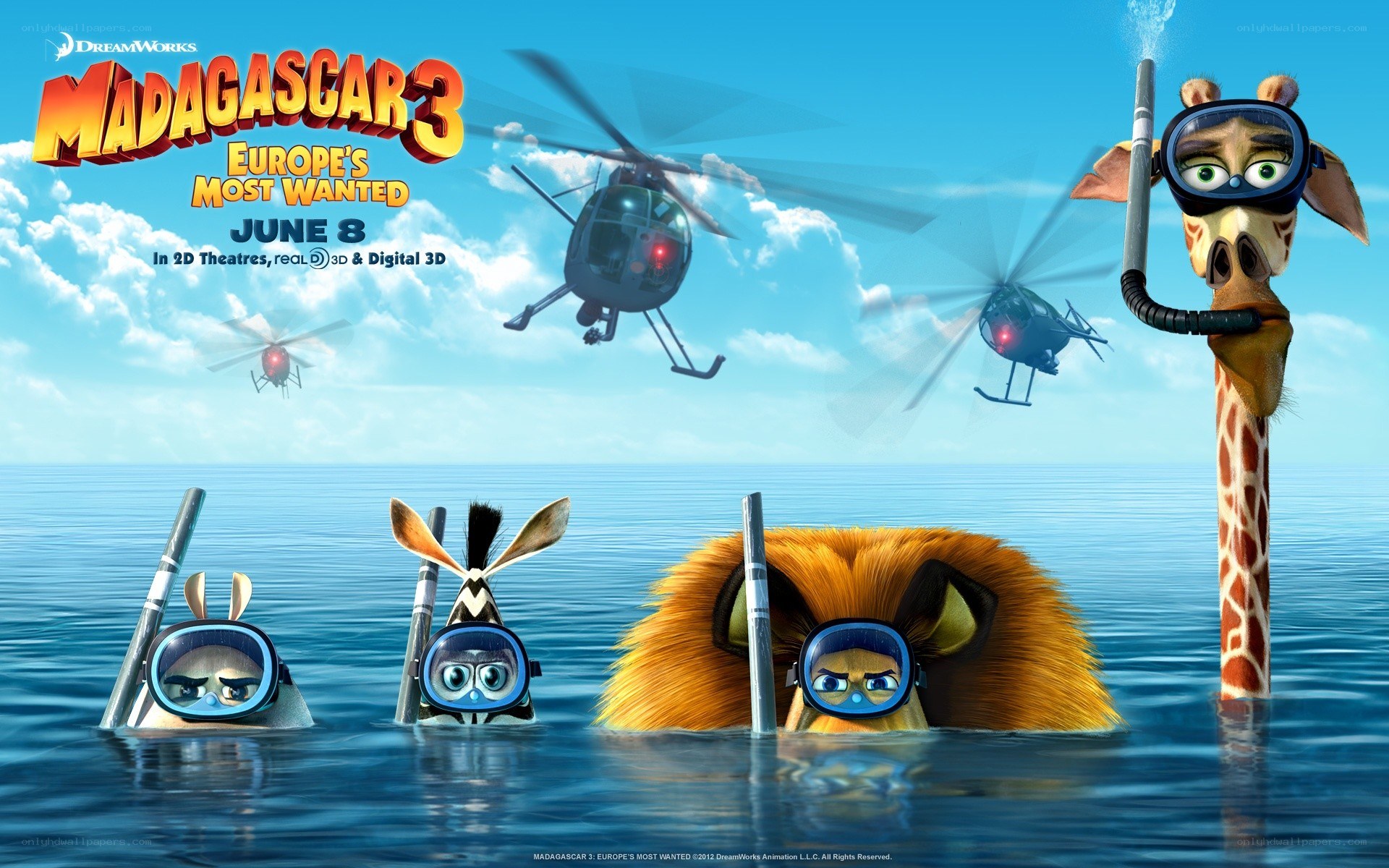 Madagascar 3 movie poster