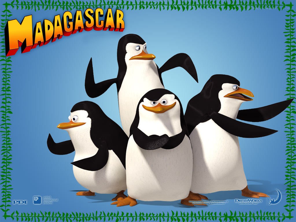 Madagascar penguins group