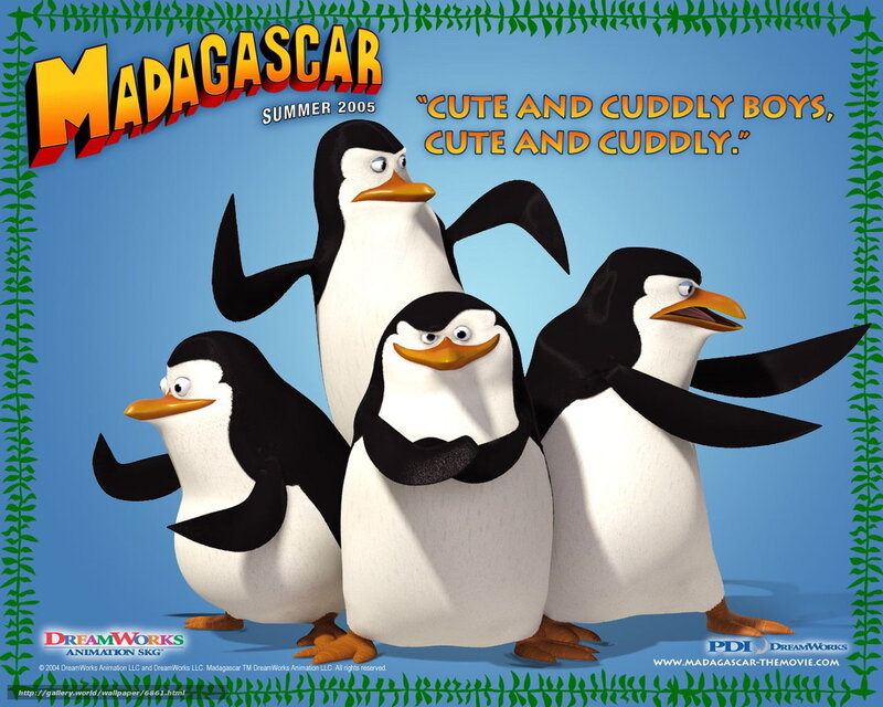 Madagascar penguins poster