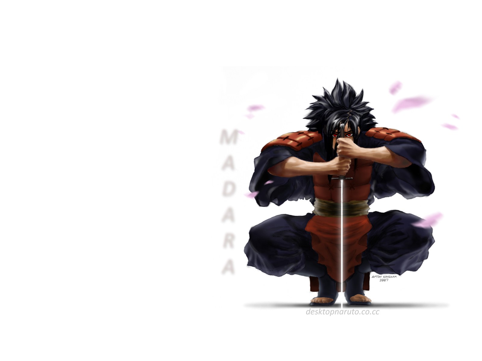 Madara Uchiha in combat stance