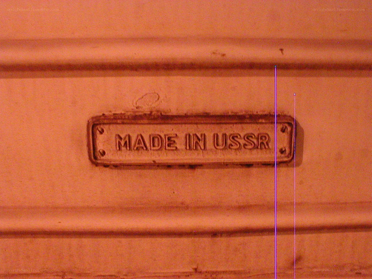 Made in USSR plaque