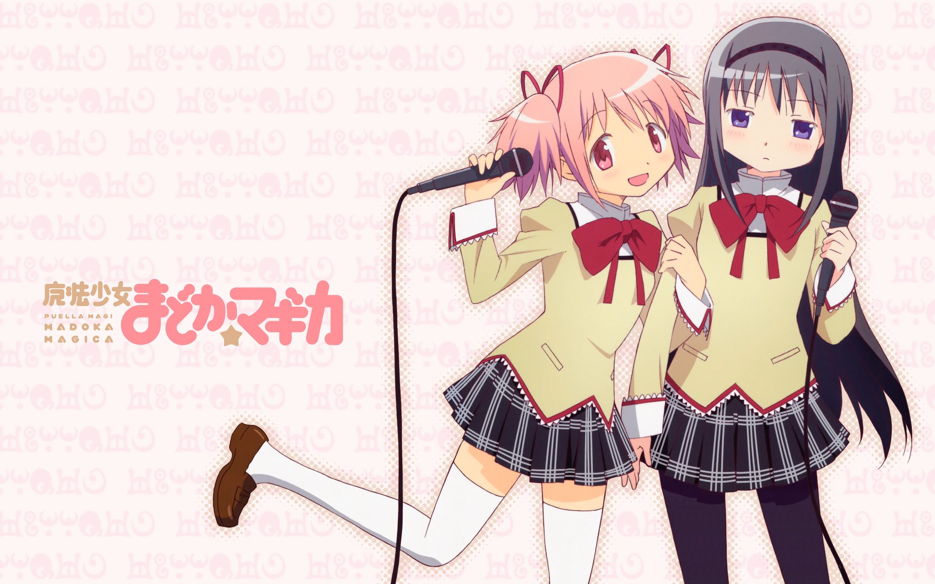 Madoka Magica characters singing