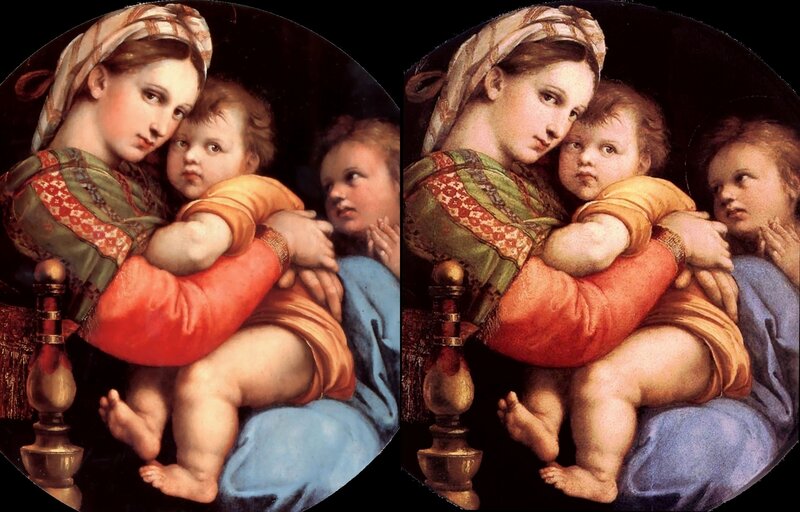 Madonna and Child — Blue, Serene, Painting, Woman