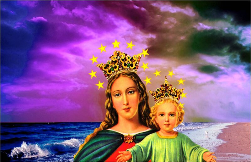 Madonna and Child — Purple