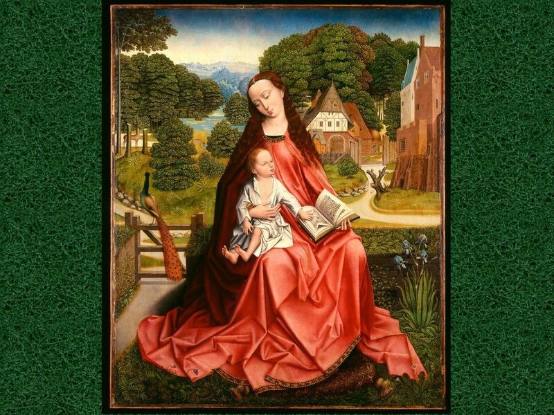 Madonna and Child — Red, Serene