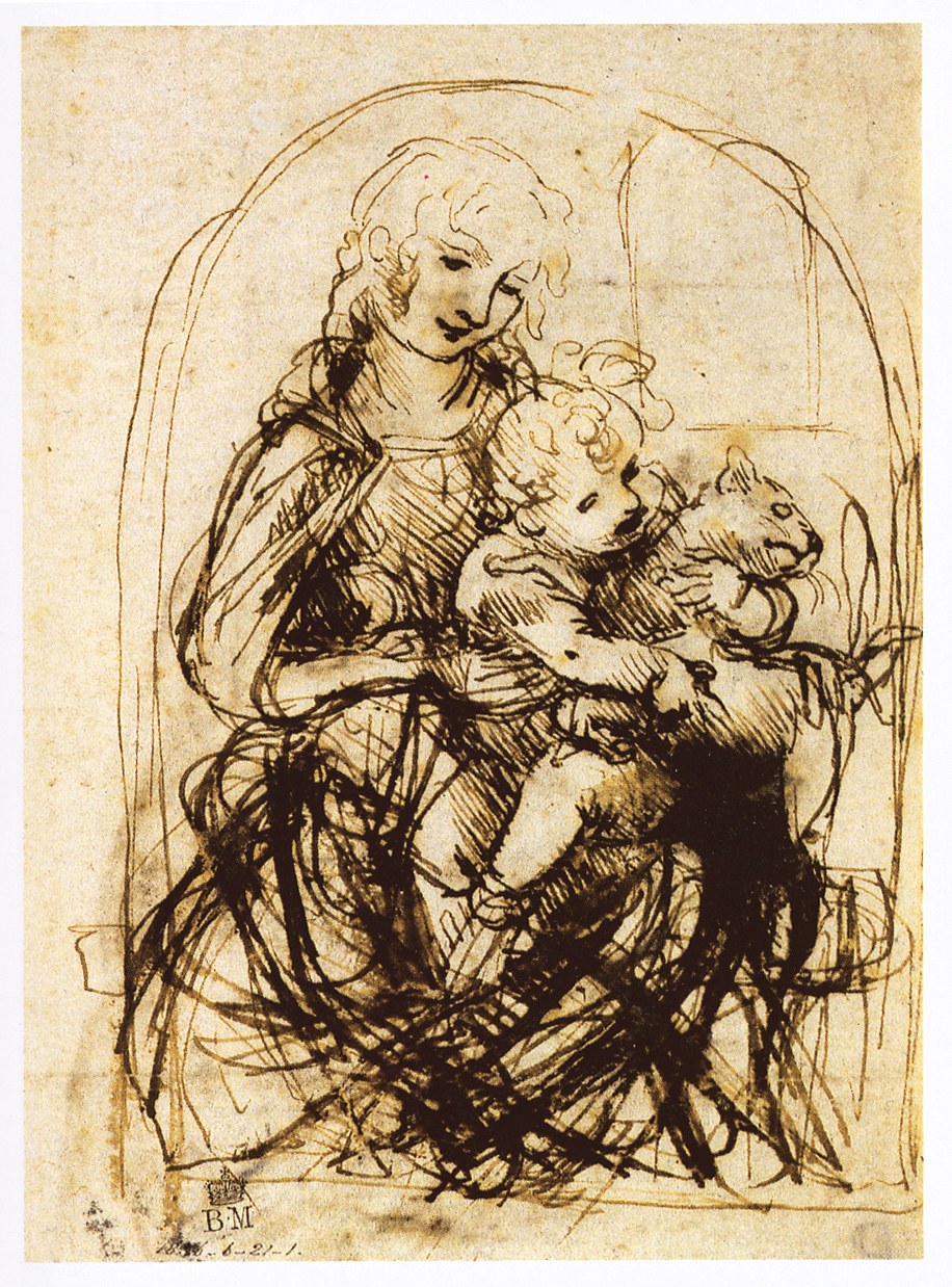 Madonna and Child with Cat