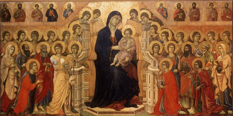 Madonna and Child with Saints — Blue