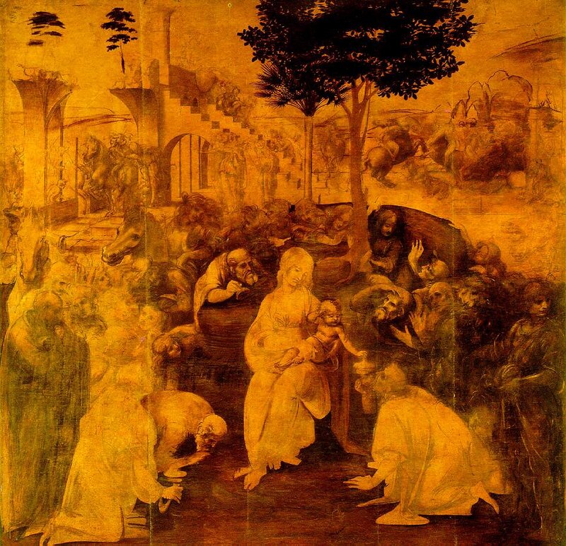 Madonna and Child with Saints — Yellow