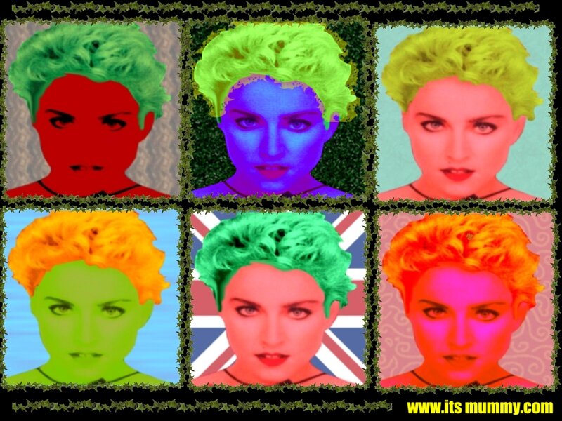 Madonna pop art collage