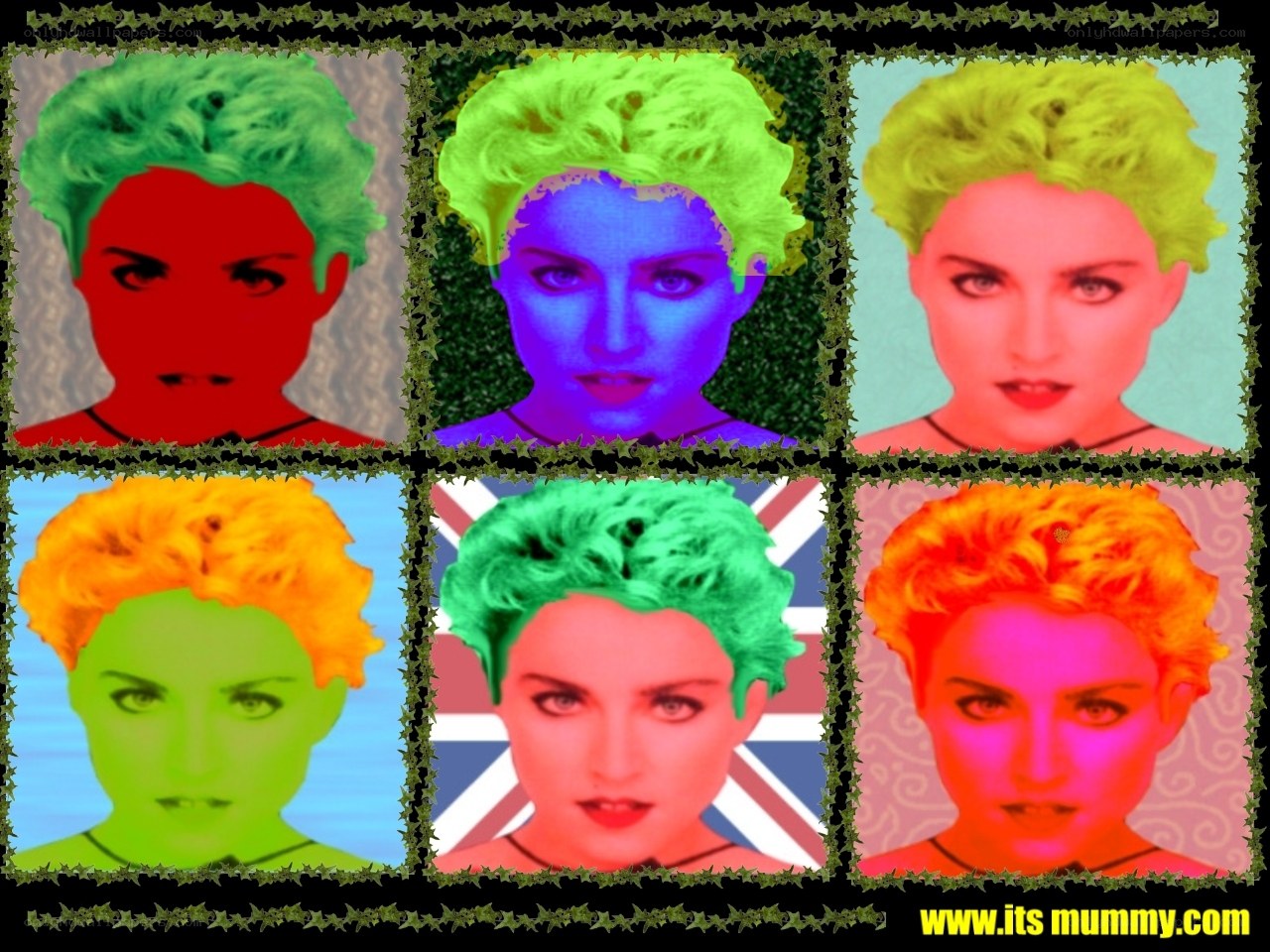 Madonna pop art collage