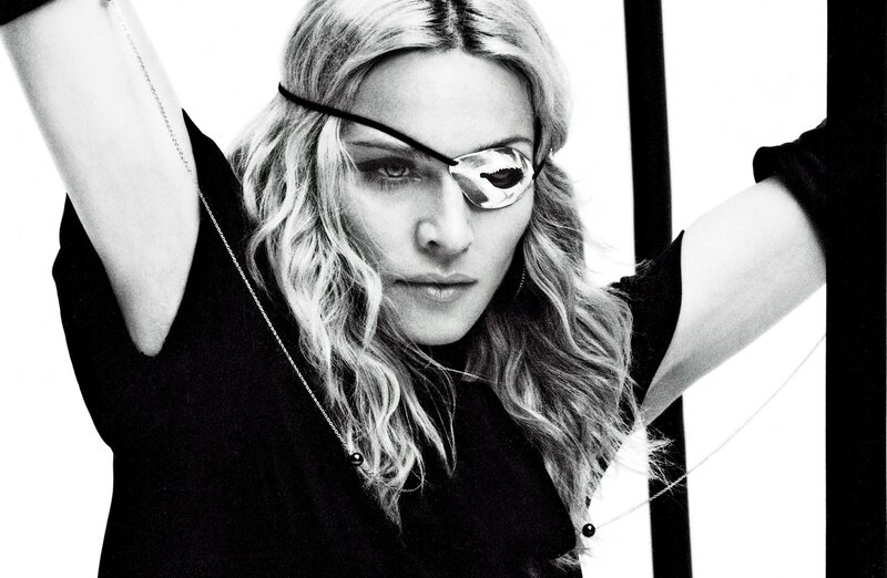 Madonna with eye patch