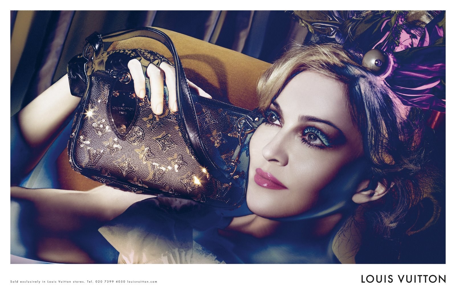 Madonna with Louis Vuitton bag