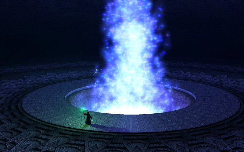 Mage at Magic Portal
