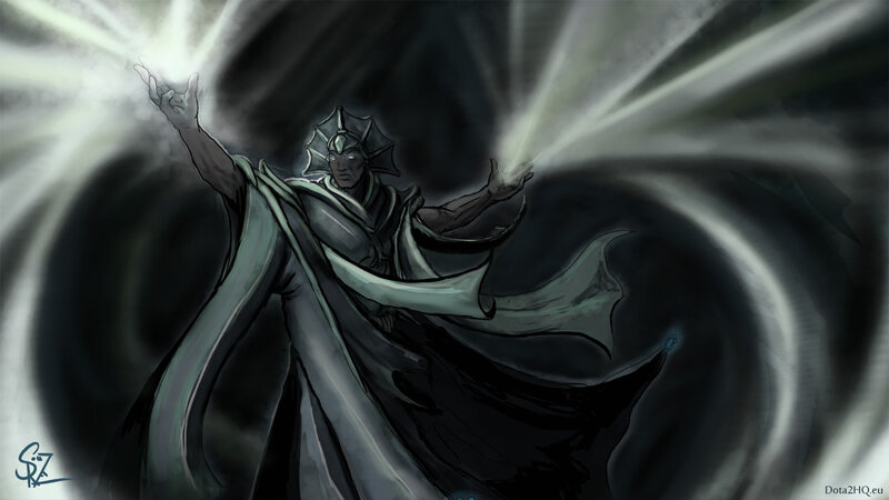 Mage Casting Spell — Gray