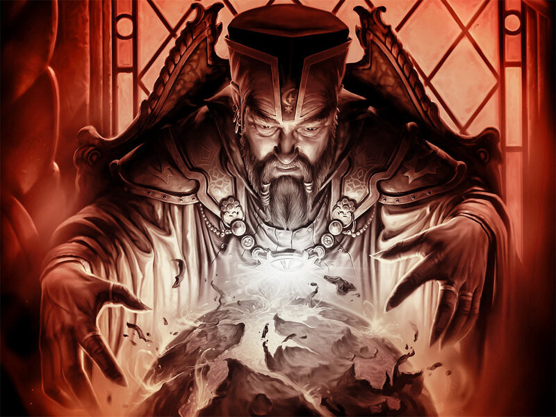 mage casting spell on orb