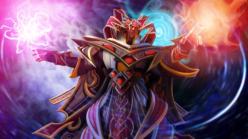 Mage Casting Spells — Purple