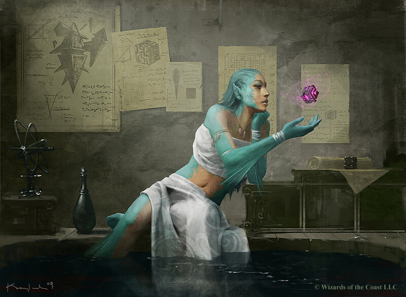 mage conjuring a spell