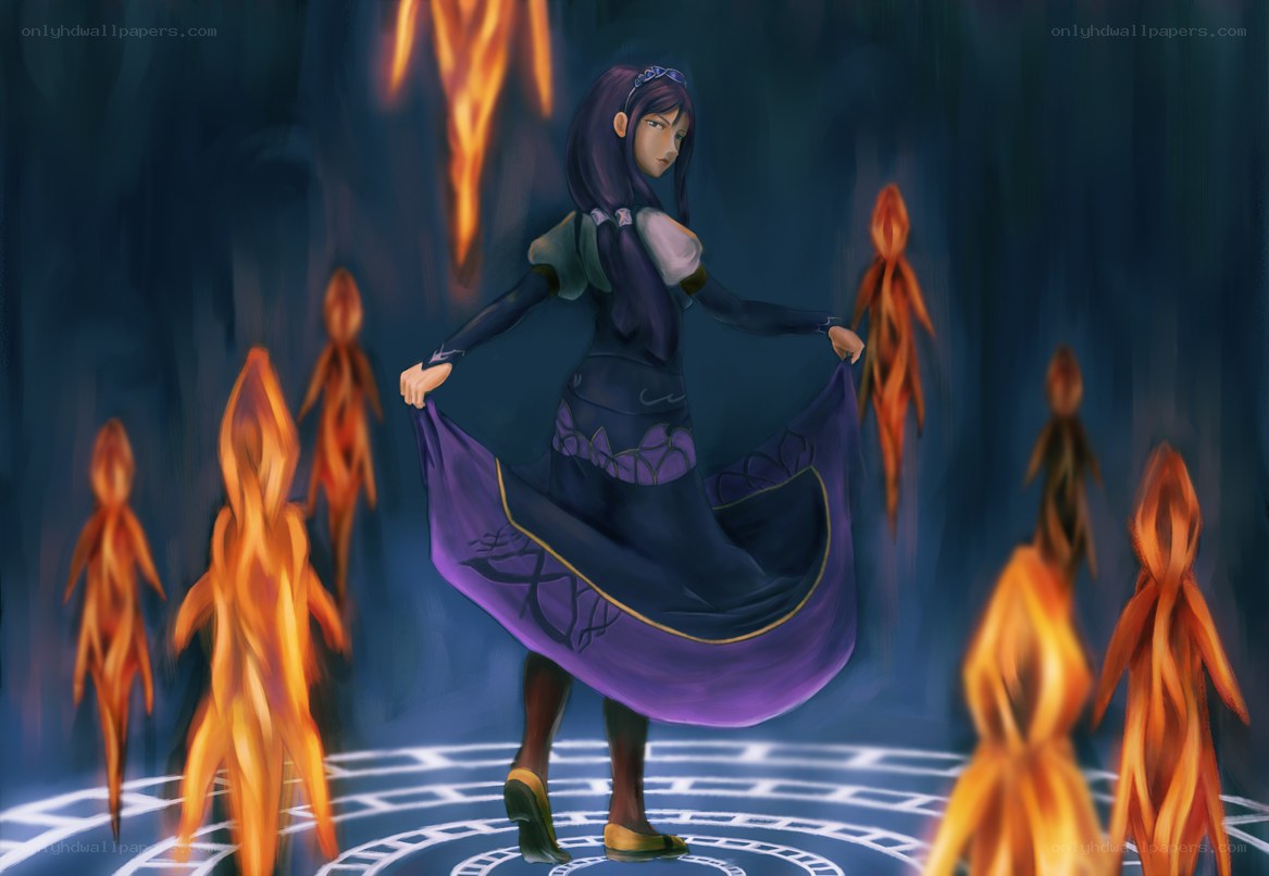 mage in a dark chamber