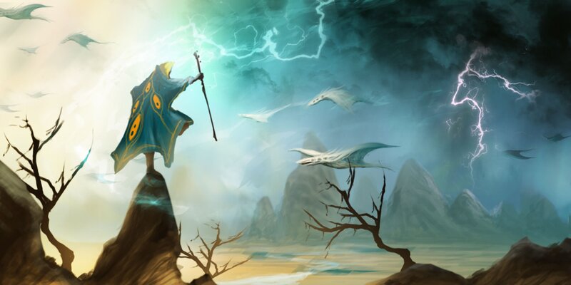 Mage on a Cliff