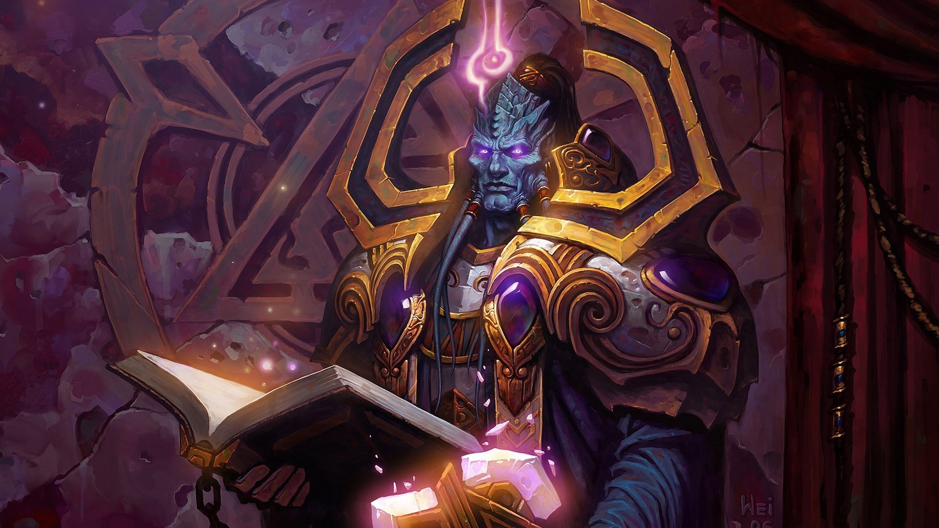 mage reading ancient tome