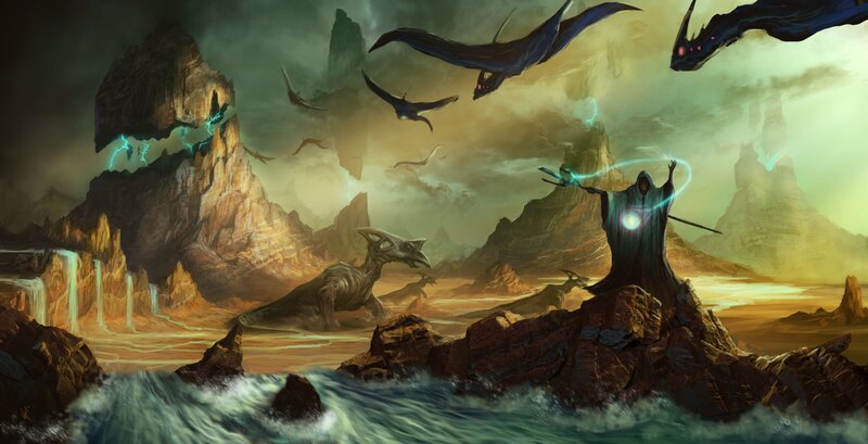 Mage Summoning Dragons