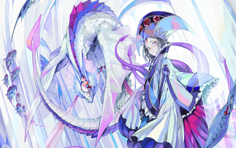 mage with a dragon companion