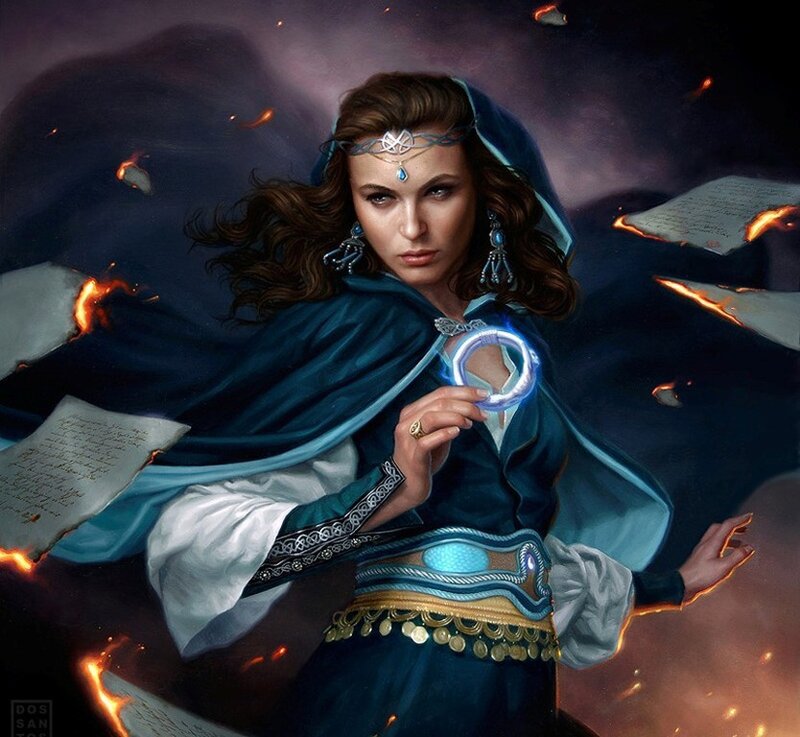 mage with glowing ring
