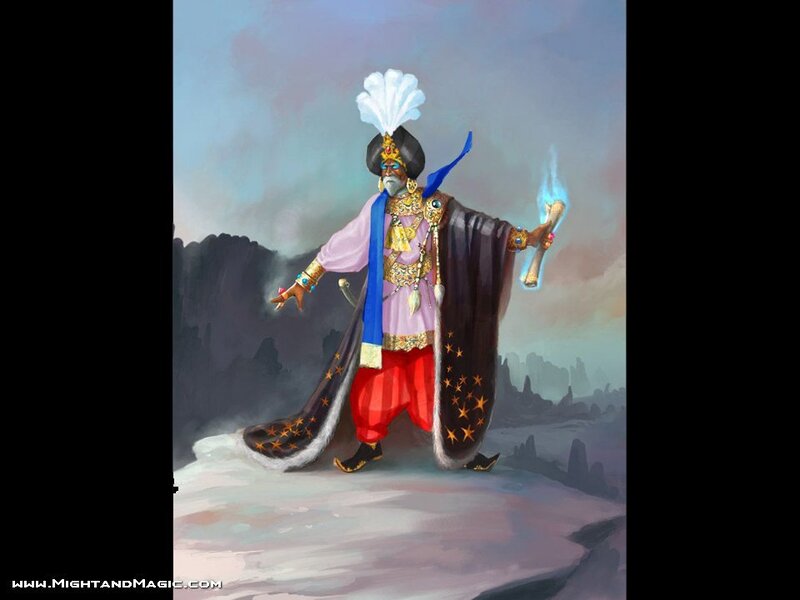 mage with glowing staff