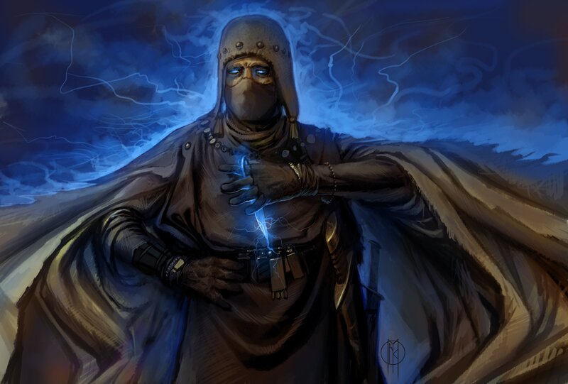 mage with lightning powers