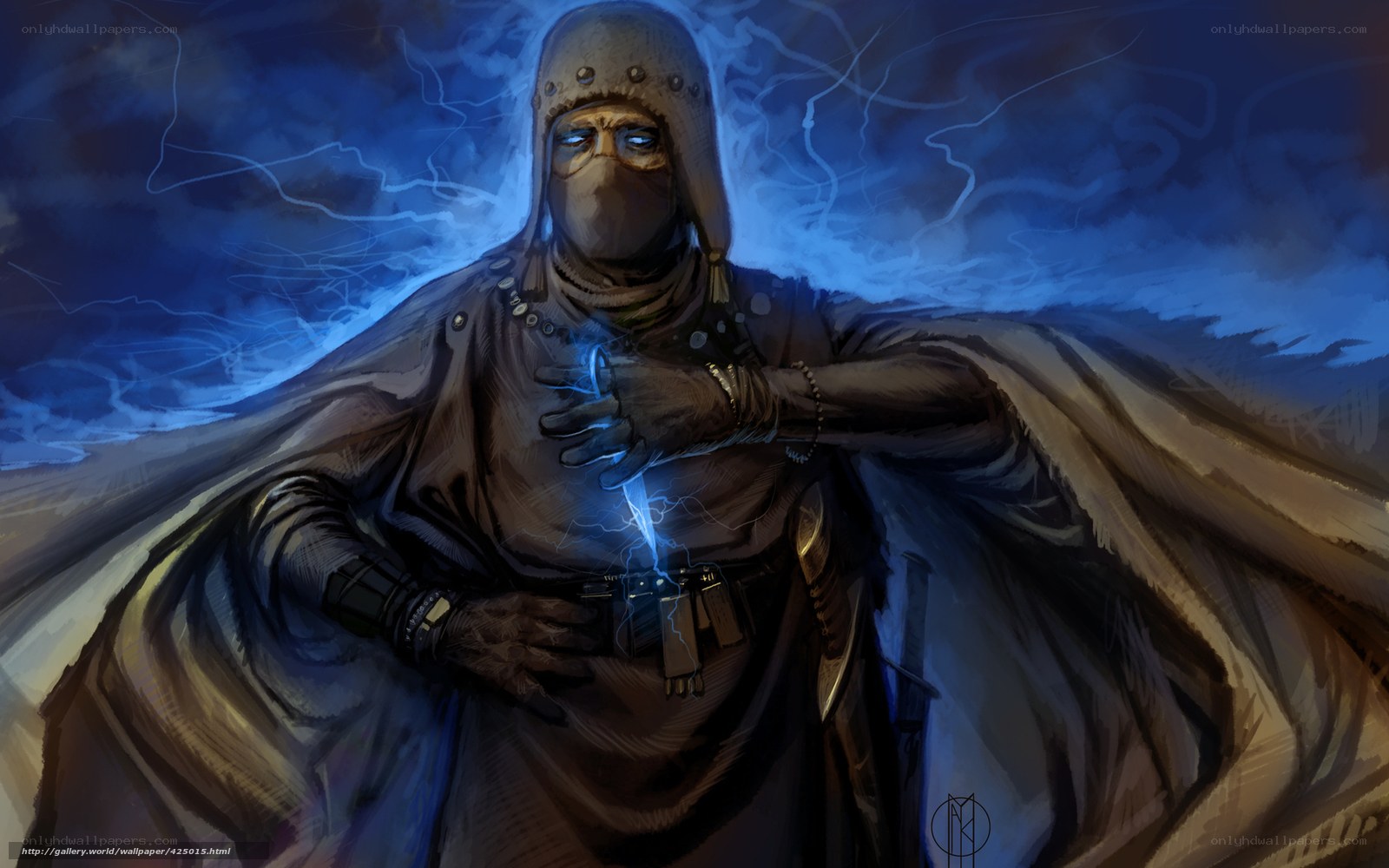 mage with lightning powers