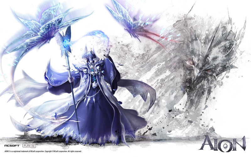 Mage with Staff and Butterflies