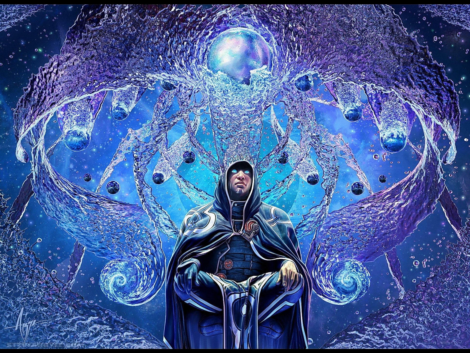 mage with water magic
