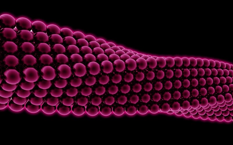 Magenta Nanotube Structure