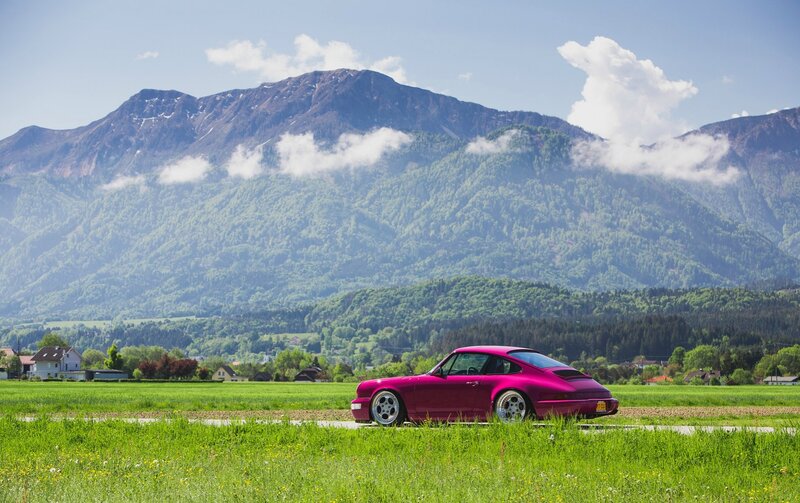 Magenta Sports Car