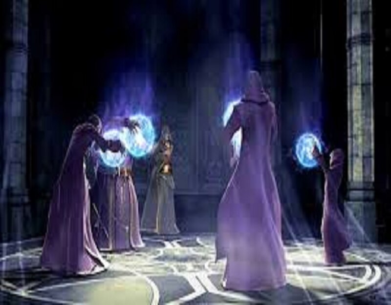 Mages Casting Spell