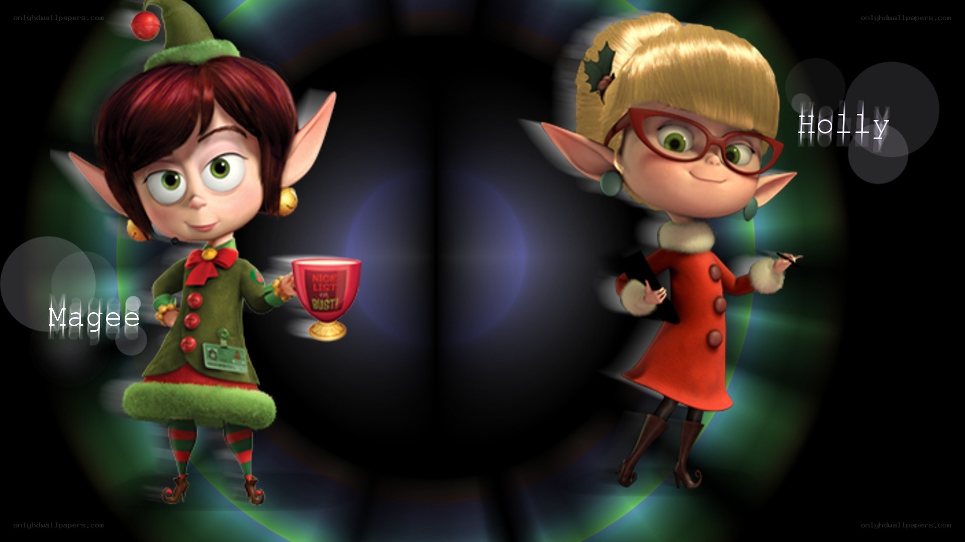 Maggie and Holly elves