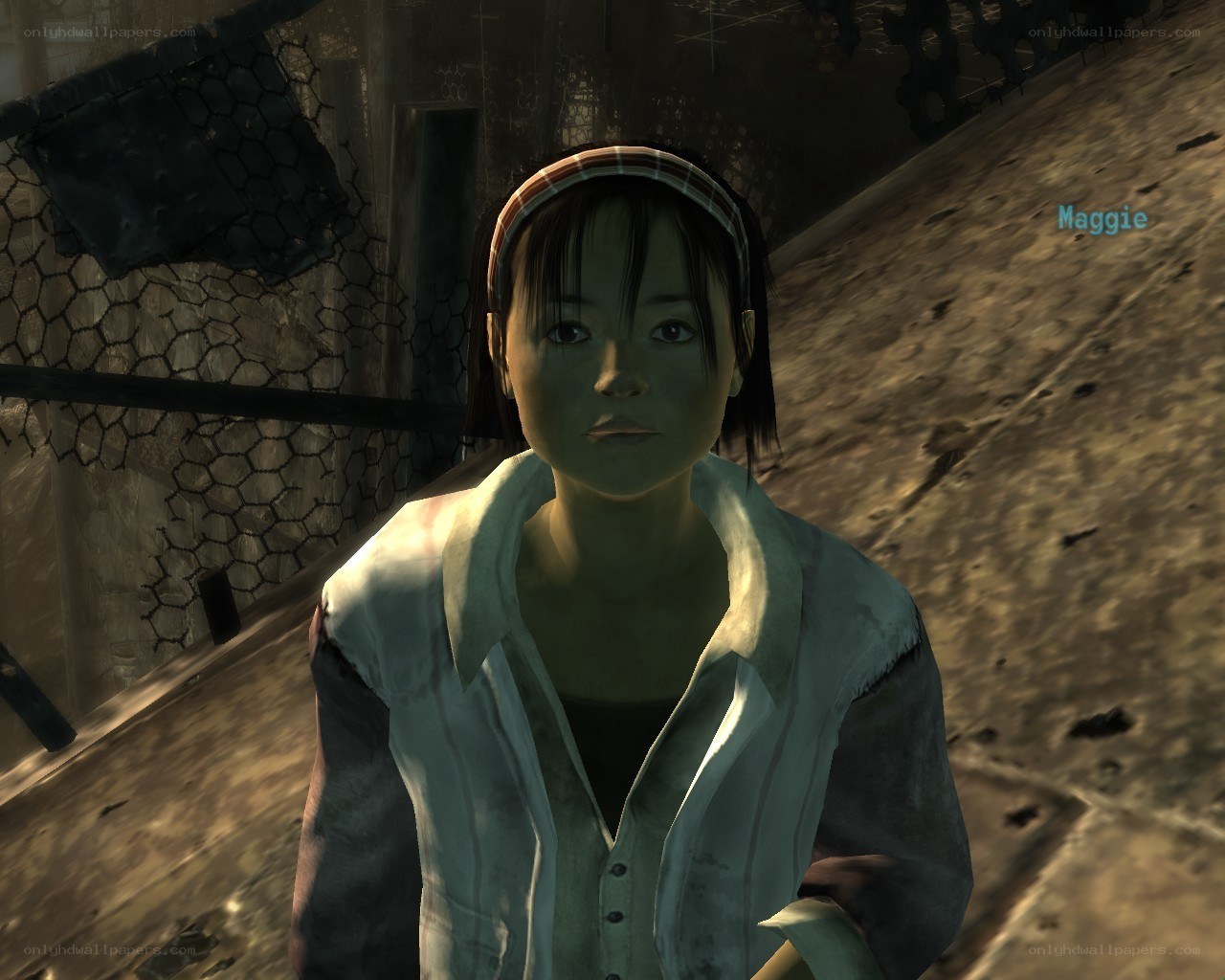 Maggie in a post-apocalyptic setting