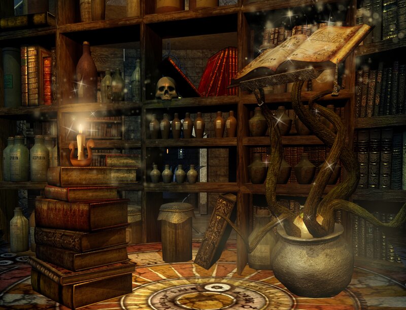 Magic Bookshelf Room