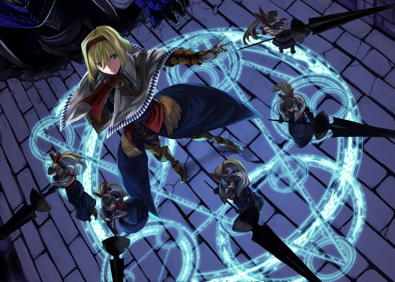 magic circle battle scene