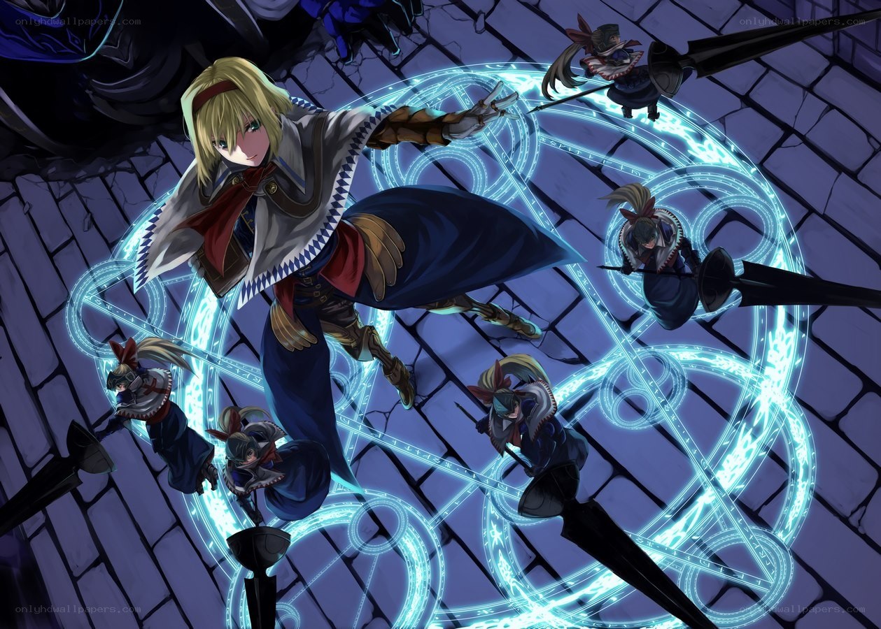 magic circle battle scene