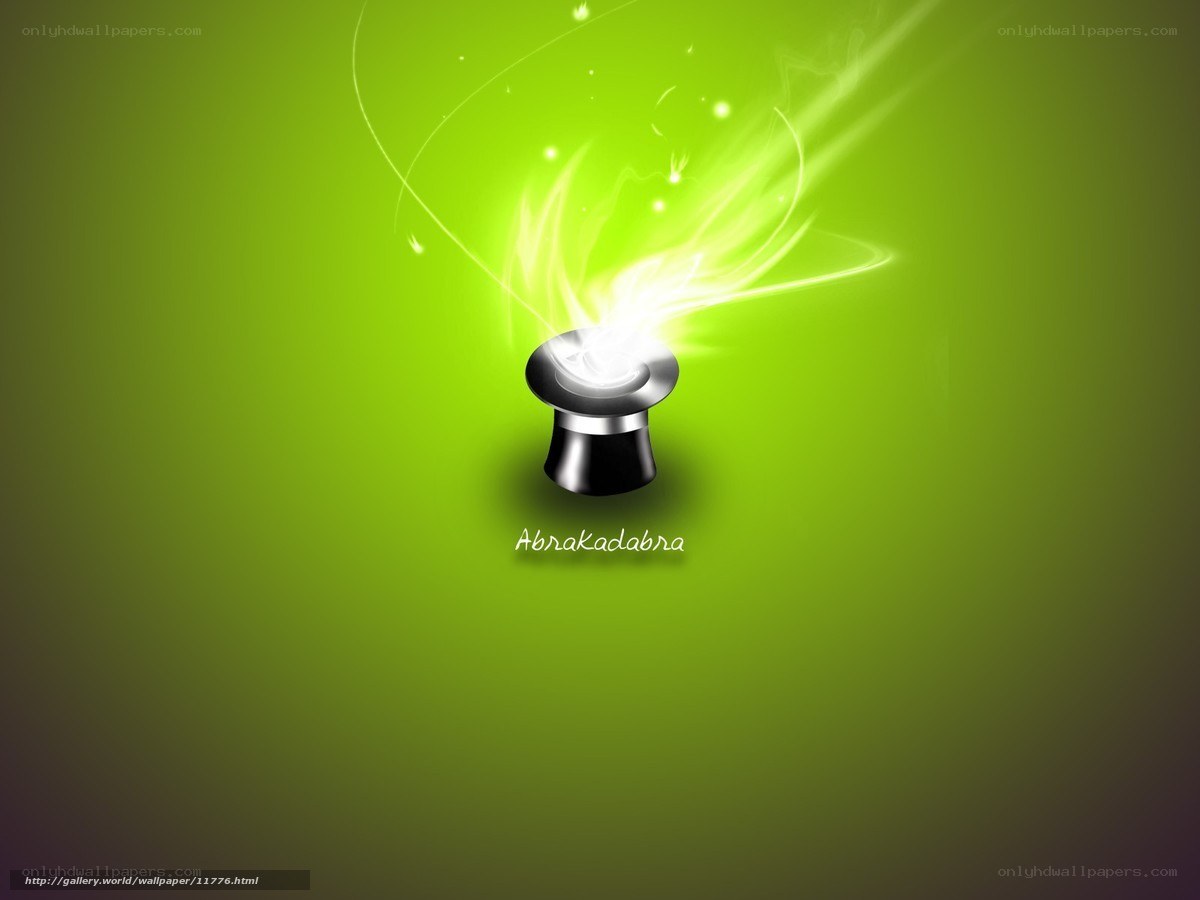 Magic hat with glowing effect