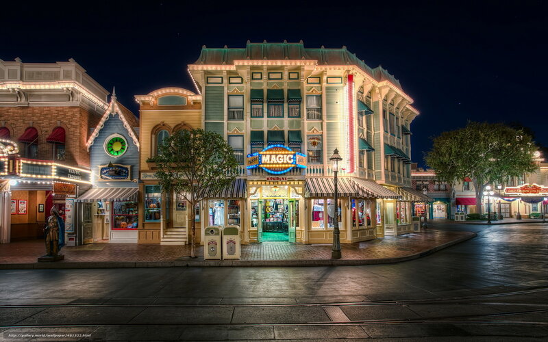 Magic Kingdom at night