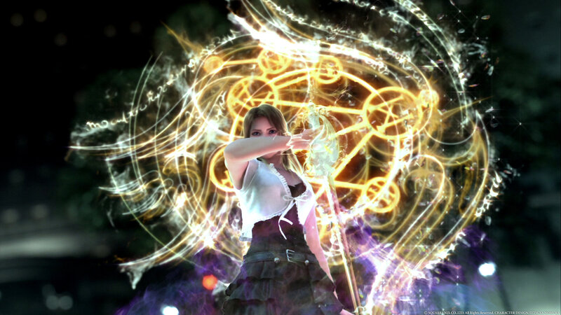 magic spell casting scene