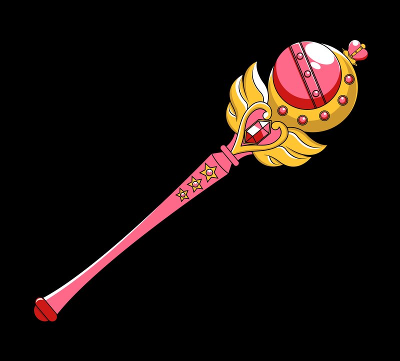 Magic Wand with Heart — Pink, Magical